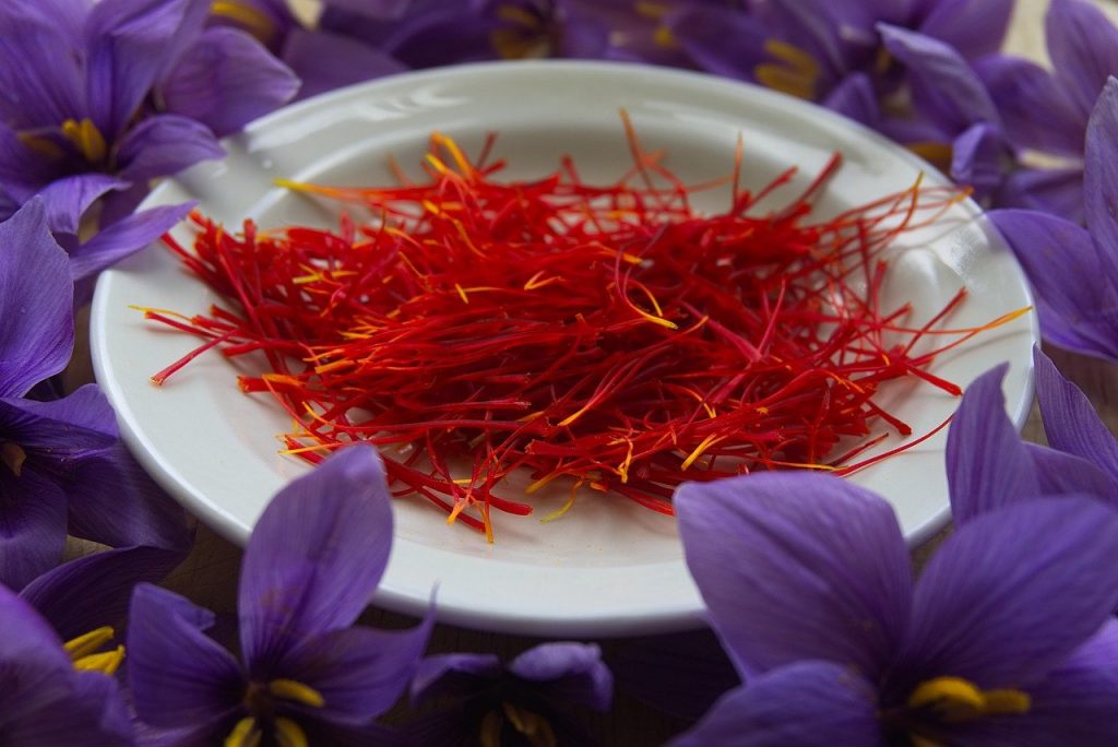 saffron, spice, pistils